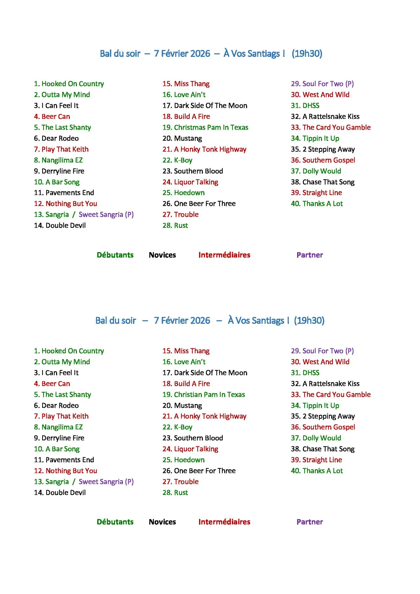 Bal du soir a vos santiags 7 fev 26